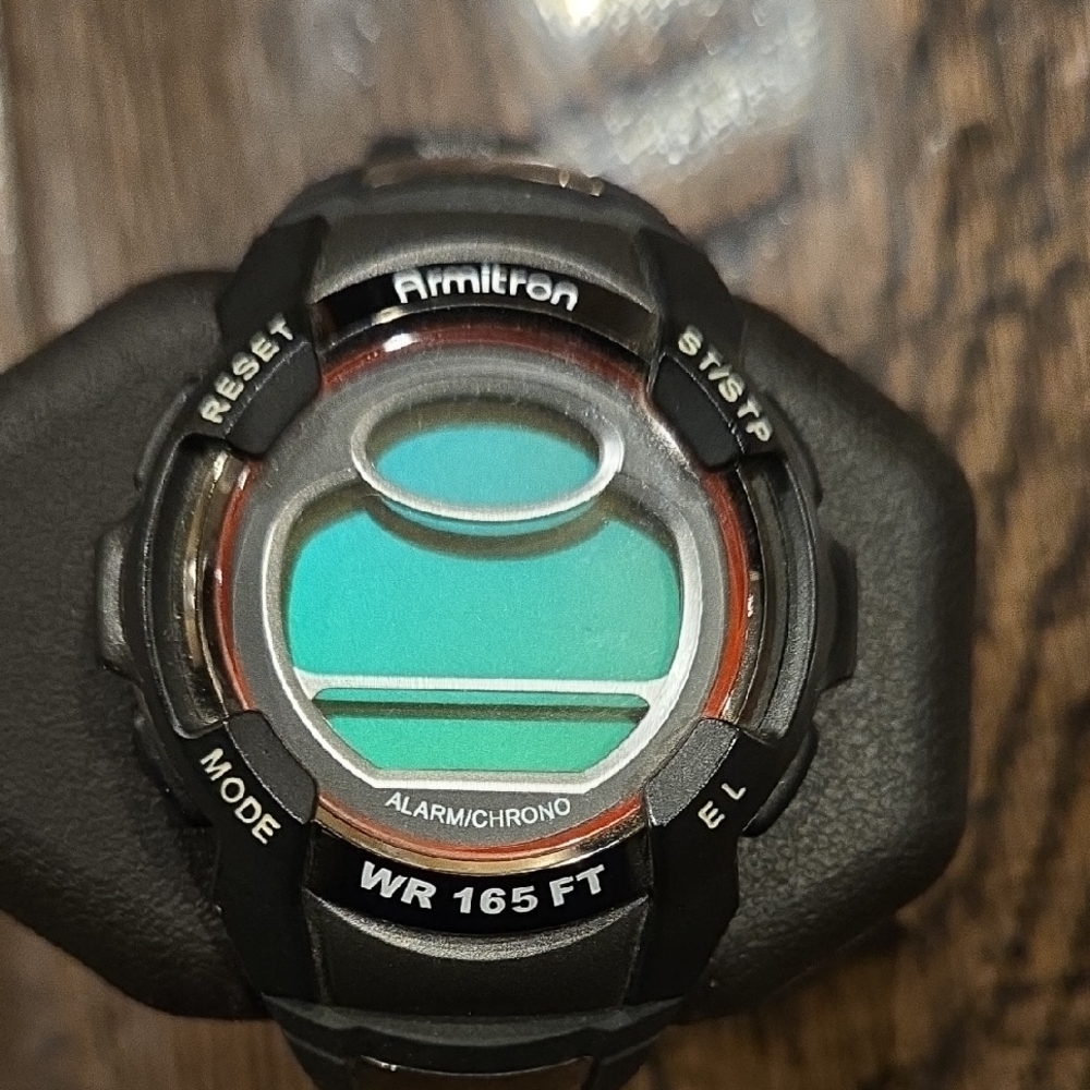 Armitron Black and Teal Smartwatch